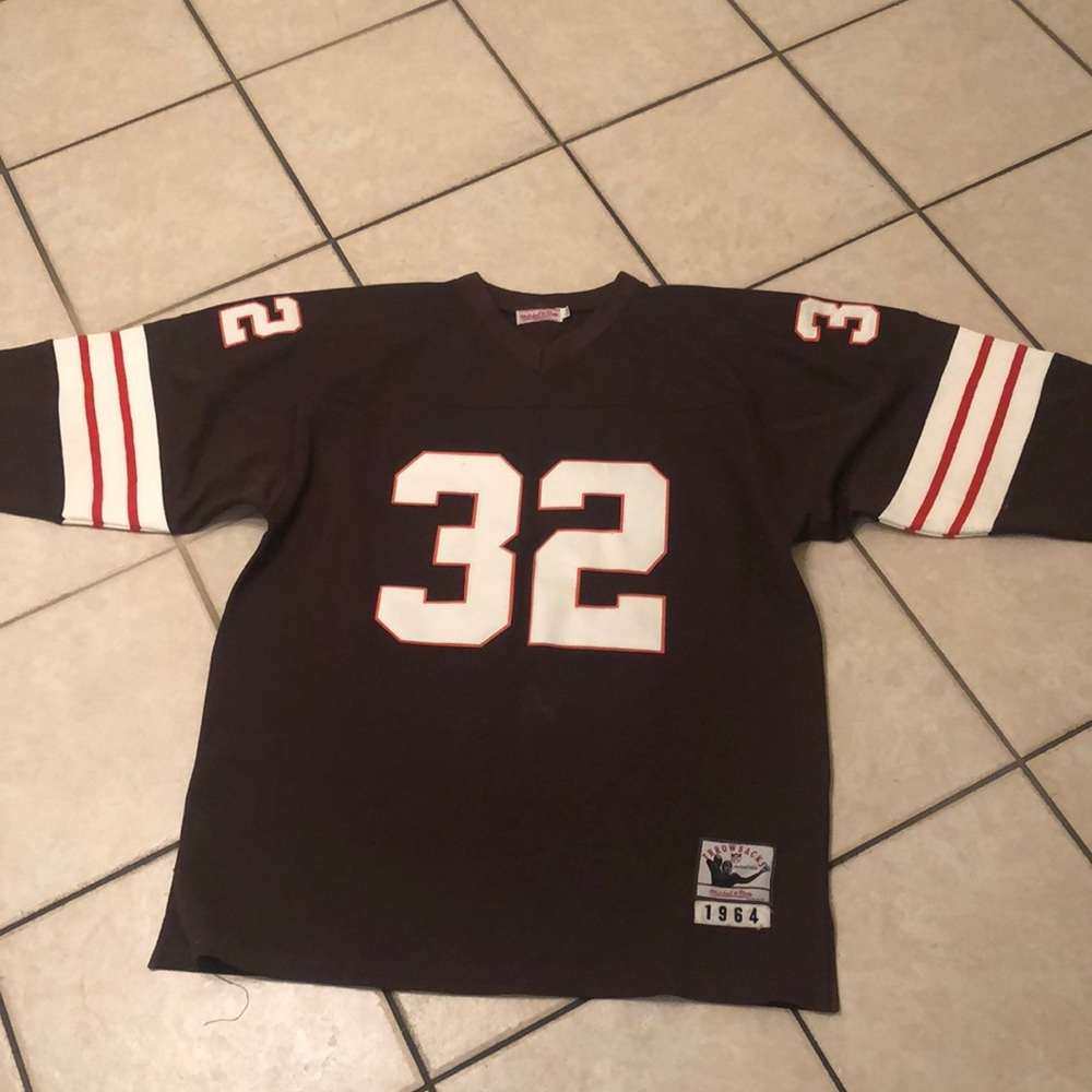 Mitchell and Ness 32 Brown Jersey- size 54